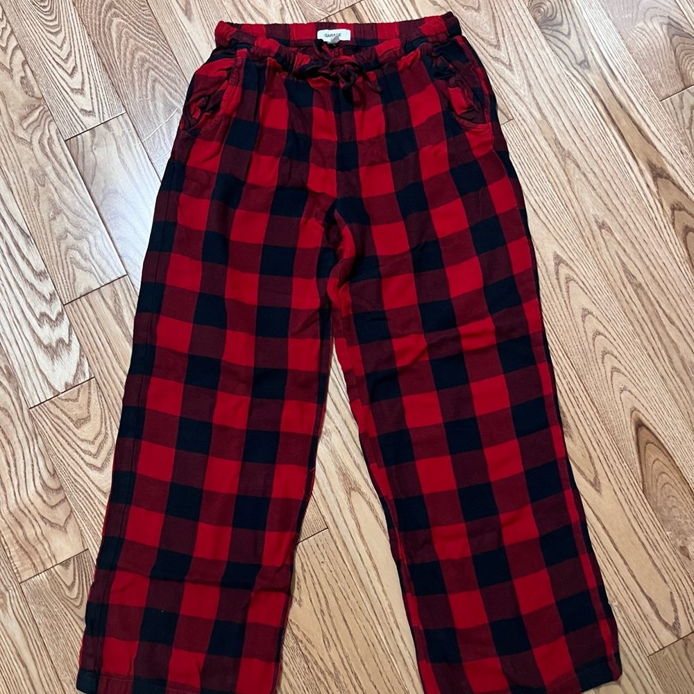 Garage Red and Black Checkered Pajama Bottoms